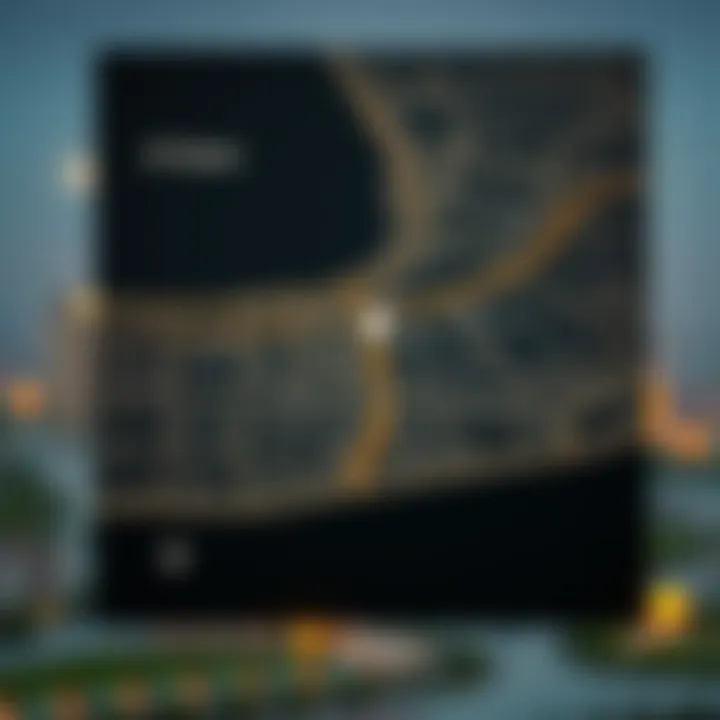 Map highlighting the strategic location of Al Quoz in Dubai