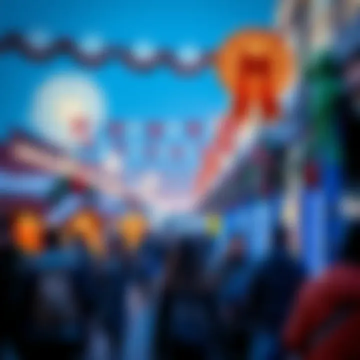 Winter Festival in Dubai Visitors enjoying the vibrant atmosphere of a winter festival