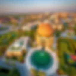 Aerial view of جرين بلانيت دبي showcasing its lush greenery and modern architecture