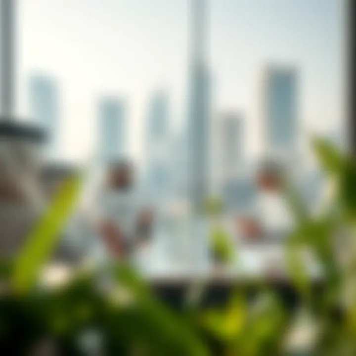 UAE government officials discussing green initiatives