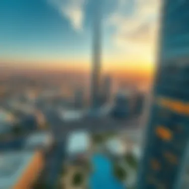 Panoramic view of Tecom and Icon Tower