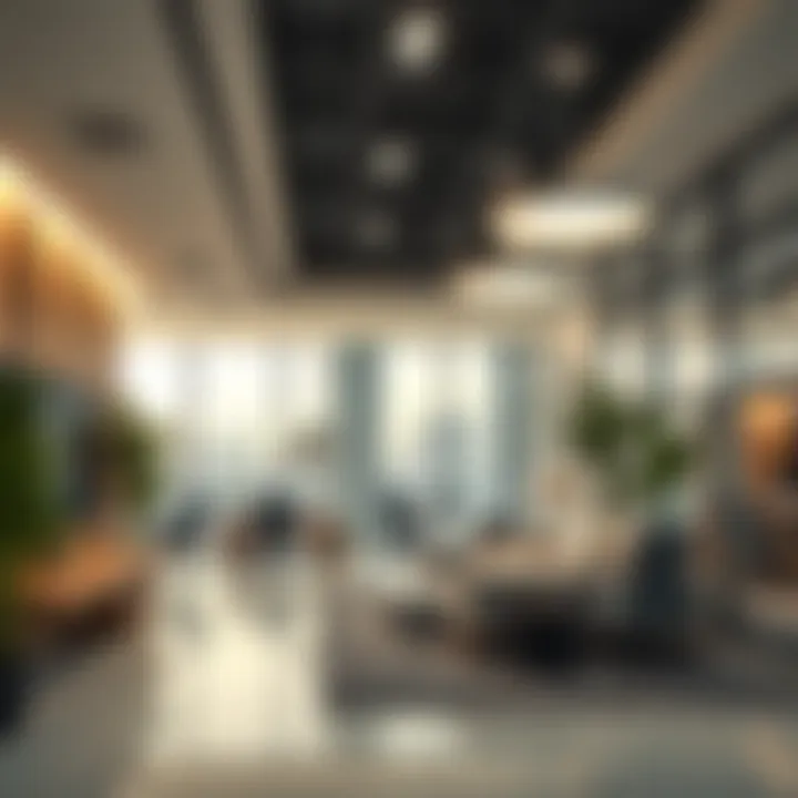 Modern facility management office in Dubai