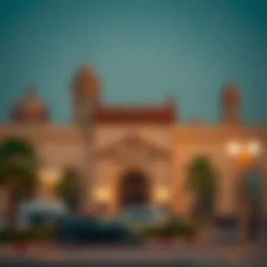 Historic Landmarks on شارع الوصل Historic landmarks along شارع الوصل reflecting Dubai's cultural heritage