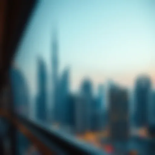 Dubai's Luxurious Skyline Spectacular skyline of Dubai showcasing luxury real estate