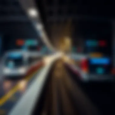 Map of Dubai Metro routes and affected areas