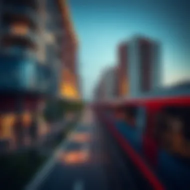 Urban real estate in proximity to Metro lines