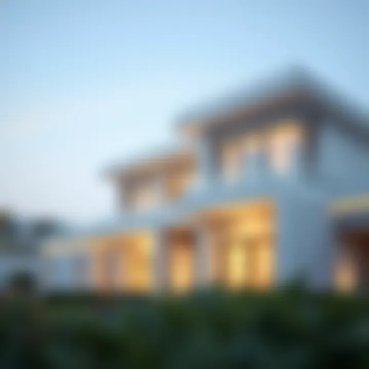 Architectural blueprint of a luxurious property in Dubai