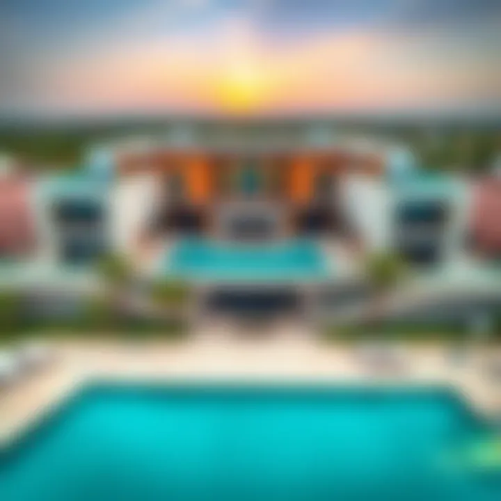 Aerial view of Mar Casa Deyaar showcasing architectural design