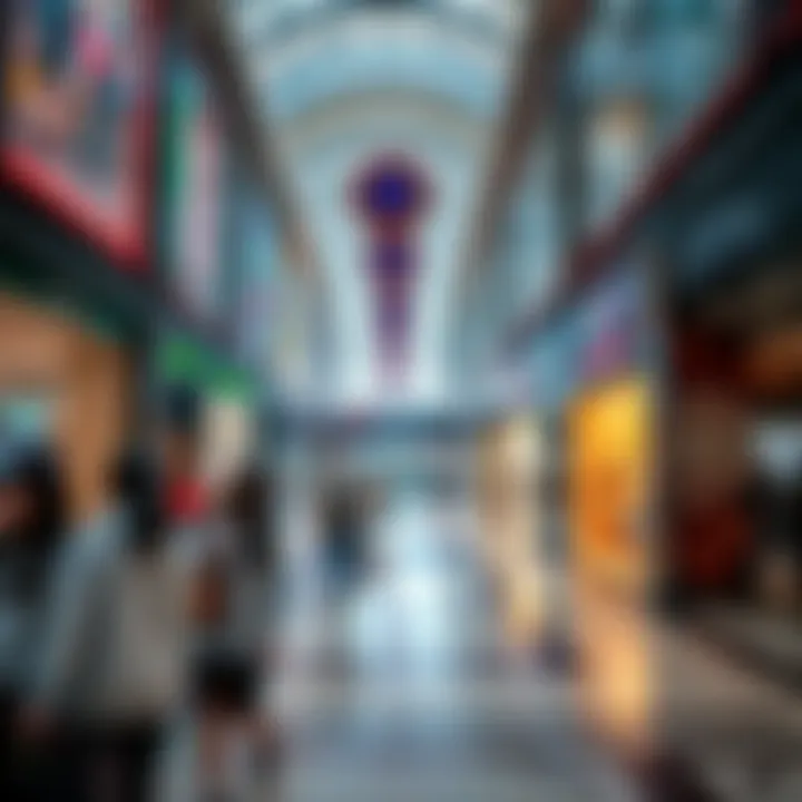 Shoppers Enjoying the Retail Experience at Mall of Emirates Interior shot of the Mall of Emirates showcasing popular retail stores