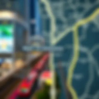 Metro Connectivity Map Featuring Mall of Emirates Map illustrating the connections between Dubai Metro and the Mall of Emirates