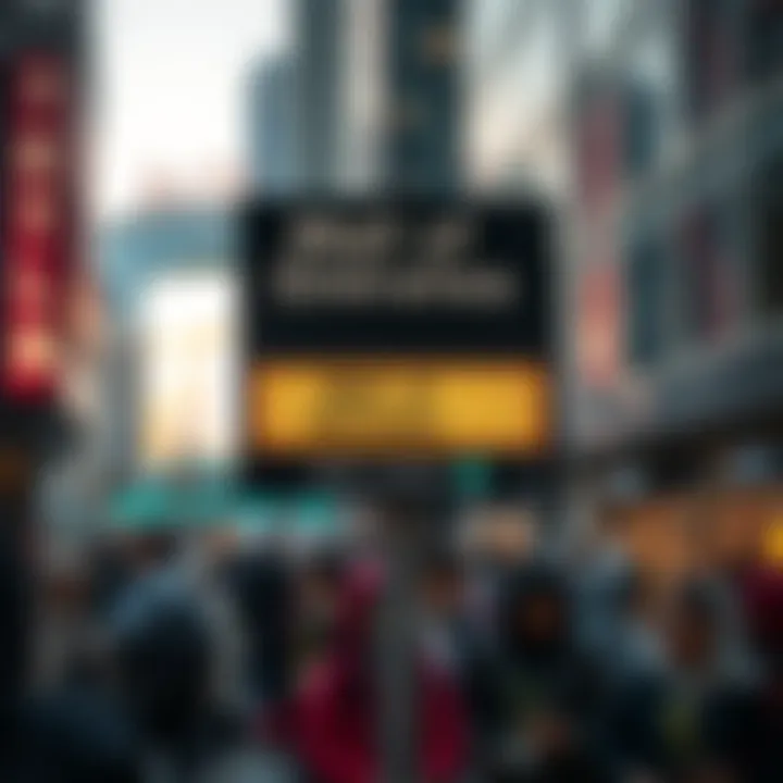 Metro Signage Highlighting Mall of Emirates Access Signage indicating the Mall of Emirates Metro station with crowds