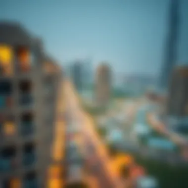 Map highlighting key neighborhoods for 2 BHK rentals in Dubai