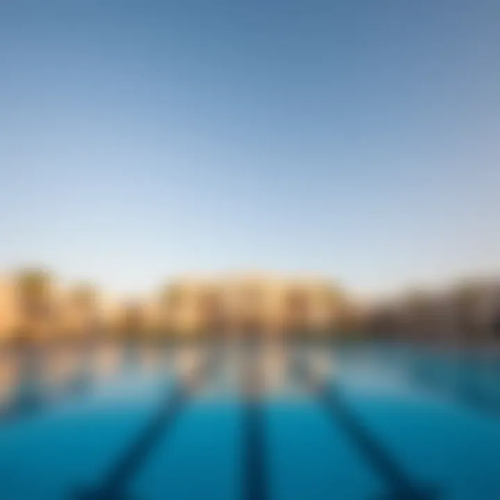 Amenities of Palazzo Residence featuring a swimming pool and recreational areas