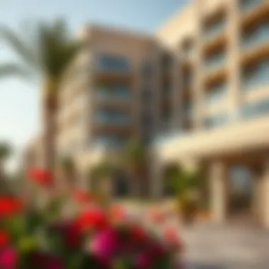 Vibrant community surroundings of Jumeirah Village Triangle near Palazzo Residence