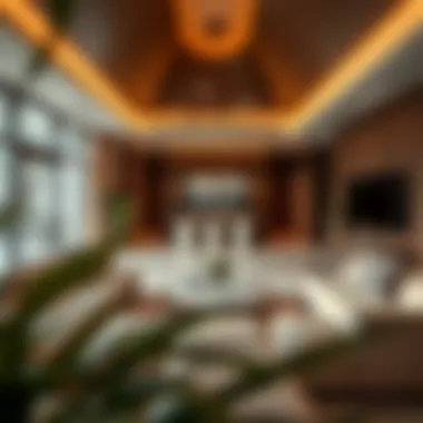 Luxurious living space within Palazzo Residence highlighting contemporary interiors