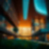 Innovative architectural design of Plaza Masdar City