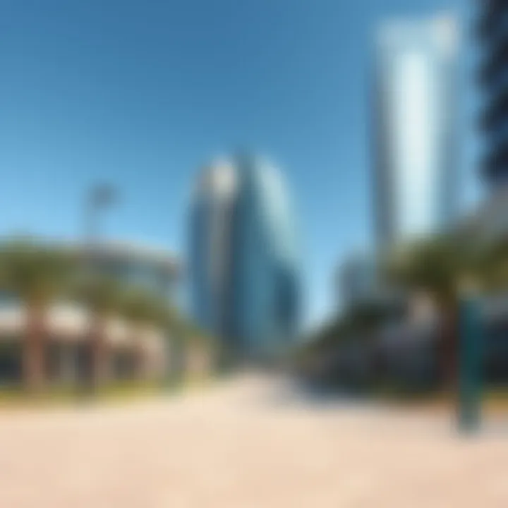 Sustainable urban landscape in Masdar City