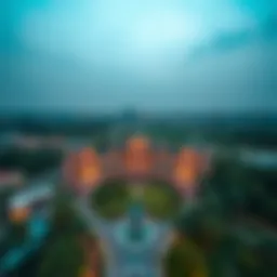 Stunning aerial view of Samana Park Views showcasing the lush green surroundings and architectural splendor.