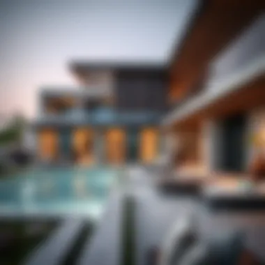 Modern Architecture of Dubai Holiday Homes Luxurious holiday home in Dubai showcasing modern architecture