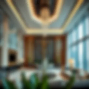 Interior Design of Sukoon Tower Interior design elements of Sukoon Tower emphasizing luxury and modernity