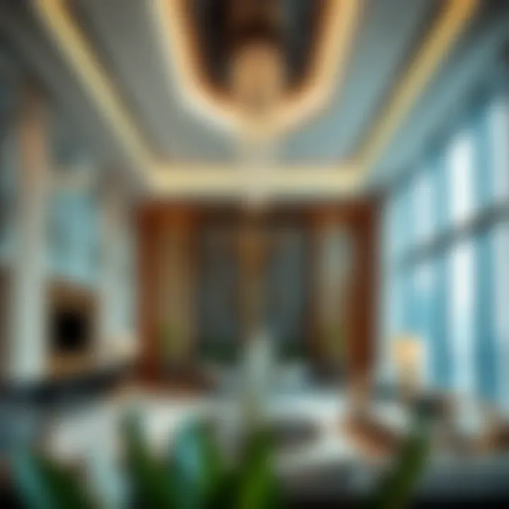 Interior Design of Sukoon Tower Interior design elements of Sukoon Tower emphasizing luxury and modernity