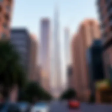 Real Estate Growth Near Burj Khalifa Real estate development around the Burj Khalifa showcasing its influence on the market.