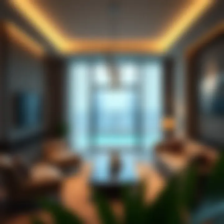 Luxury Living Spaces Stunning interior design of a Gardens Apartment highlighting luxury living