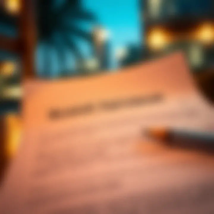 Sample rental agreement in Dubai