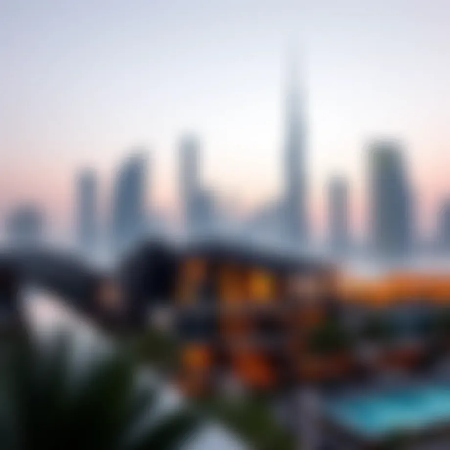 Luxurious property in Dubai skyline