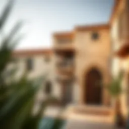 Traditional barasti house showcasing architectural features