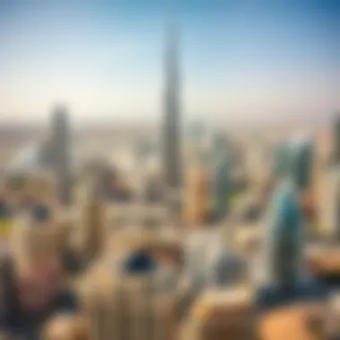 Aerial view of Dubai skyline showcasing real estate