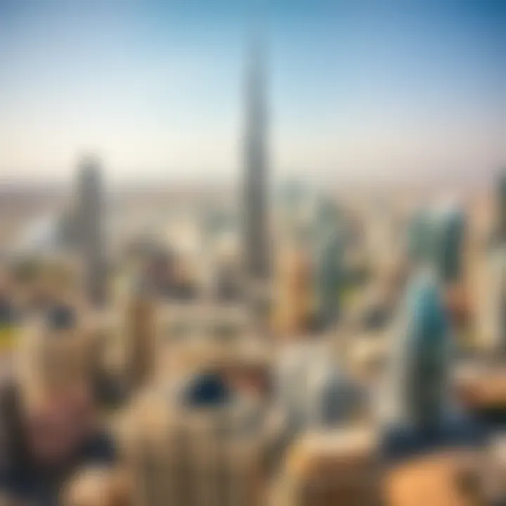 Aerial view of Dubai skyline showcasing real estate