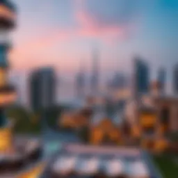 Overview of Dubai skyline showcasing luxury properties