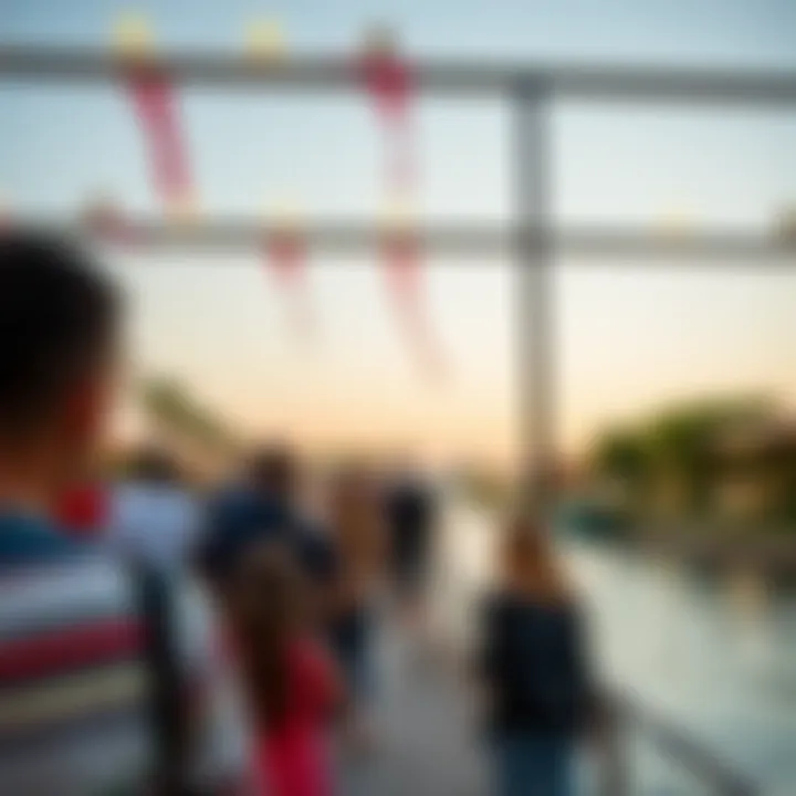 Visitors enjoying various attractions within Riverland Dubai