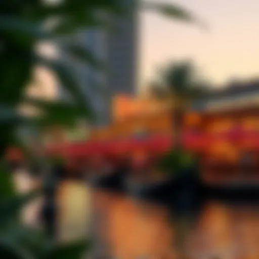 A scenic view of Riverland Dubai showcasing its vibrant atmosphere