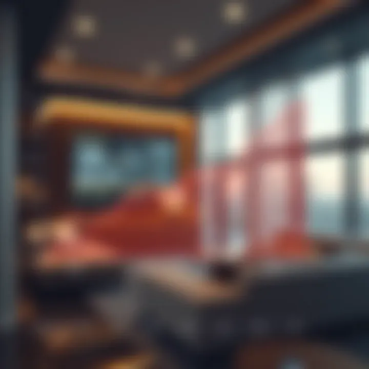 Graph showing trends in USD to AED conversion