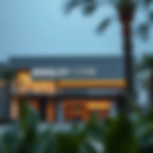 Exterior view showcasing the modern architecture of Wasl 51 Gym